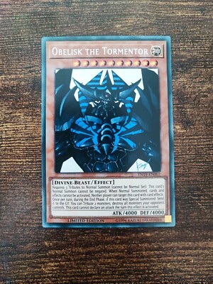 Yu-Gi-Oh! TCG Obelisk the Tormentor (alternate art) 2019 Gold Sarcophagus Tin...-image
