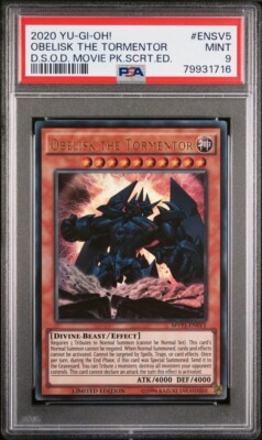 YuGiOh Obelisk the Tormentor MVP1-ENSV5 Ultra Rare Limited Edition PSA 9-image