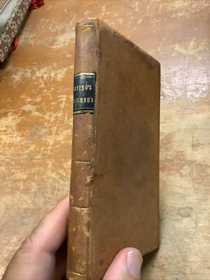 Washington Irving The Life And Voyages Of Columbus Leather Bound 1844 Bath NY-image