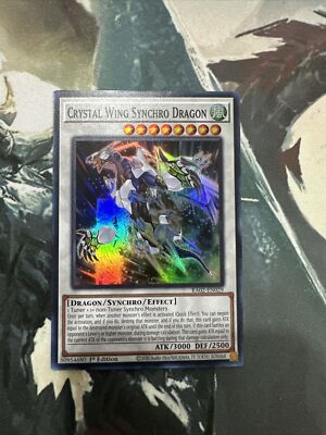 Yugioh Crystal Wing Synchro Dragon Super Rare RA02-image