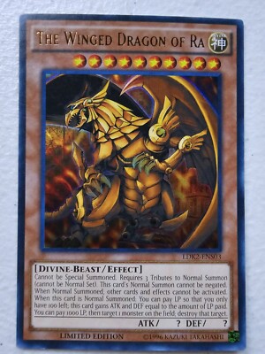 The Winged Dragon Of Ra Ultra Rare LDK2-ENS03 Limited Edition-image