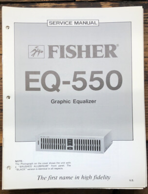 Fisher EQ-550 Equalizer  Service Manual *Original*-image
