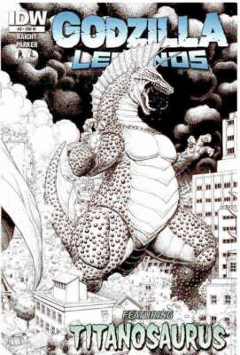 Godzilla Legends #3C VF/NM; IDW | RI Variant Titanosaurus - we combine shipping-image