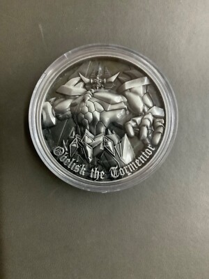 Yugioh Obelisk the Tormentor Coin 20th anniversary metal Limited w/ original box-image