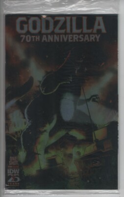 Godzilla: 70th Anniversary 1 one-shot Lenticular cover comic SDCC 2024 Comic Con-image