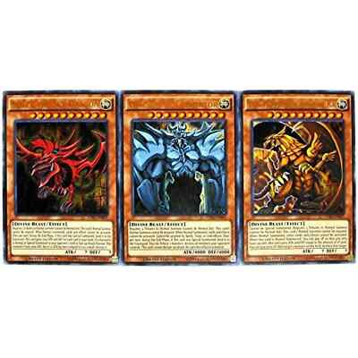 YUGIOH God Card Set LDK2-ENS01, LDK2-ENS02 & LDK2-ENS03 ULTRA LIMITED NM/M-image