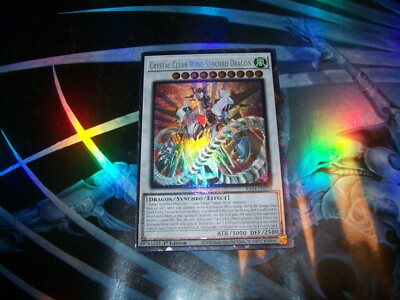 Crystal Clear Wing Synchro Dragon 1st Ed Prismatic Collector's Rare RA04-EN059-image