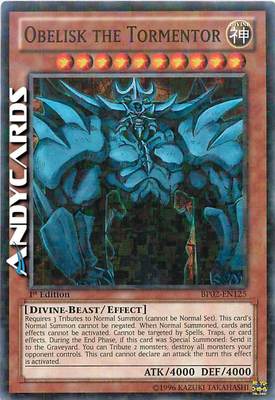 ENGLISH Obelisk the Tormentor / the Tormentor ☻ Rare Mosaic ☻ BP02 EN125-image