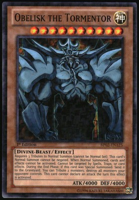 Yu-Gi-Oh! - Obelisk the Tormentor 2013 BP02-EN125 Mosaic Rare 1st Edition-image