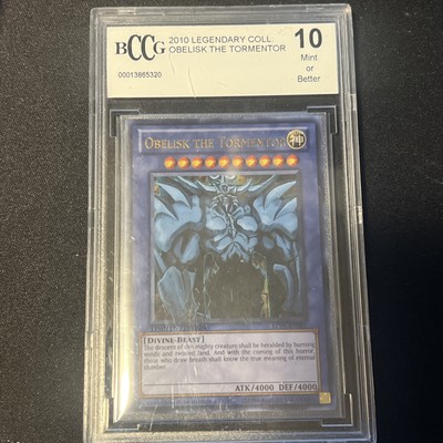 YuGiOh 2010 Legendary Collection Obelisk the Tormentor BCCG 10 Mint Ultra Rare-image