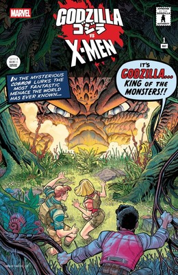 Godzilla Vs. X-Men #1 Nick Bradshaw Monster Homage Variant-image
