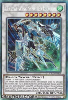 YUGIOH Collector's Rare RA02-EN029 Crystal Wing Synchro Dragon 1st Edition NM-image
