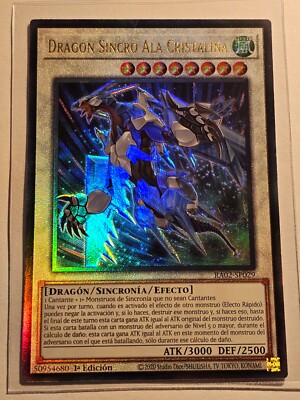 Crystal Wing Synchro Dragon (V.7 - Ultimate Rare)●YUGIOH●RA02●SPANISH●34072-image