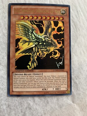 YuGiOh Trading Card Winged Dragon Of Ra JUMP-EN045 Limited Yu-Gi-Oh-image
