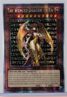 The Winged Dragon Of Ra Waifu YuGiOh HOLO Foil Rare Goddess Story 1st Ed Card NM-image