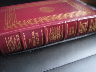 CLIVE DAVIS SIGNED - THE SOUNDTRACK OF MY LIFE - EASTON PRESS LEATHER FIRST ED.-image
