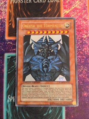 Yu-Gi-Oh! Obelisk the Tormentor JUMP-EN037 Limited Ultra Rare MP/HP-image