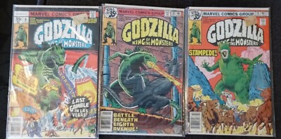 Godzilla King Of The Monsters #9 #15 & #18 Comics  Great Condition-image