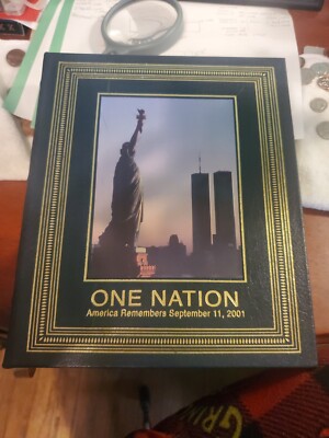 ONE NATION America Remembers September 11, 2001 9/11 Easton Press First Edition-image