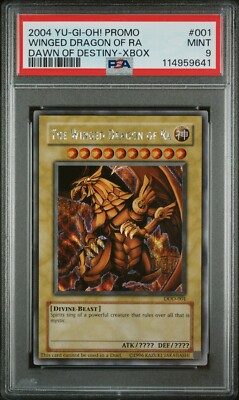 2004 Yu-Gi-Oh! The Winged Dragon of Ra DOD-001 Secret Rare PSA 9 MINT-image