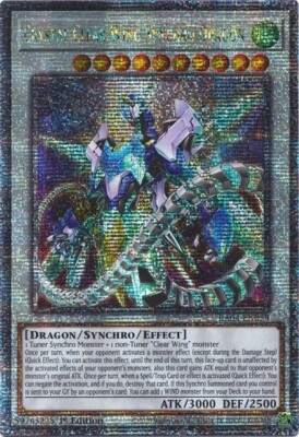 1x Crystal Clear Wing Synchro Dragon | RA04-EN059 | QCR | 1st Ed | Near Mint-image