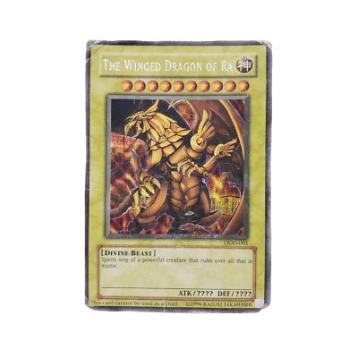 Yu Gi Oh! Winged Dragon Of Ra DOD-001 Secret Rare Promo Card Takahashi 1996-image