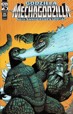 Godzilla Mechagodzilla 50th Anniversary Special #1 cover B Marsh IDW comic kaiju-image