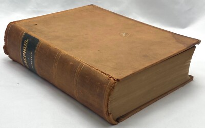 WORKS OF FLAVIUS JOSEPHUS - 2 vols. in one - Hurst & Co. - leatherbound-image