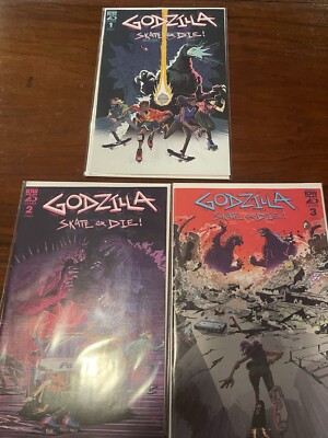 Godzilla: Skate or Die 1 2 & 3 Lot. Ships In Gemini.-image