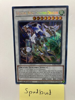 x3 Crystal Wing Synchro Dragon Secret Rare 3x RA02-EN029 (Near Mint 1st Ed)-image