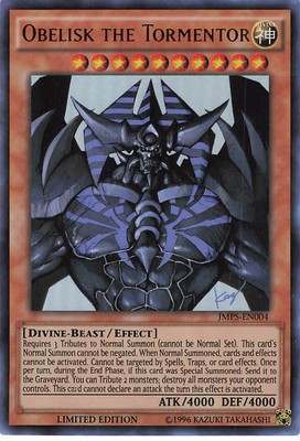 Yu-Gi-Oh! TCG Shonen Jump Obelisk the Tormentor #JMP-EN004 Limited Edition-image