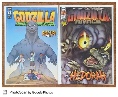GODZILLA MONSTER PROTECTORS #1A & GODZILLA RIVALS ONE SHOT ©2021, IDW Publishing-image