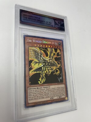 The Winged Dragon of Ra TN19-EN009 Secret Rare graded 10!!!-image