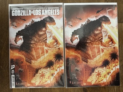Godzilla Vs Los Angeles Combo Pack Victor Irizarry Exclusive Limit 500 & COA-image