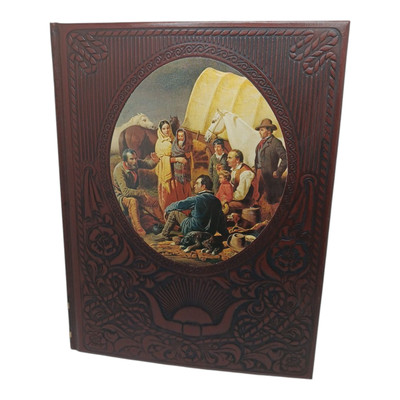 The Pioneers Time-Life Books The Old West 1974 Vintage Leather HC Huston Horn-image