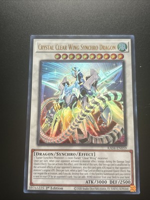 Crystal Clear Wing Synchro Dragon (UR) RA04-EN059 Quarter Century Stampede...-image