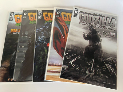 Godzilla: Monsters & Protectors #1-5B Burnham Complete Set Run IDW Cover B Photo-image