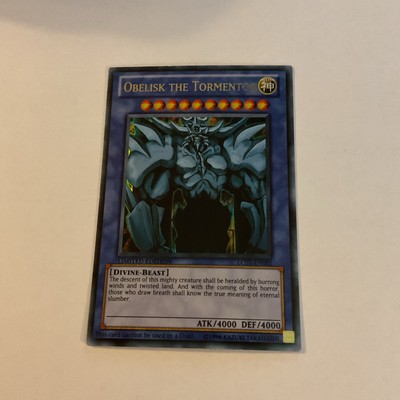 Yugioh x1 Obelisk the Tormentor LC01-EN001 Ultra Rare Limited Ed (Near Mint!)-image