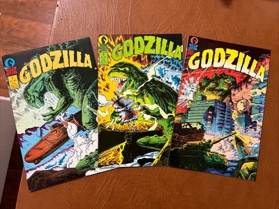 Godzilla Lot of 3 w/KEY: VF & Up, #1, #2, #4 Dark Horse Comics 1988 $6 Ship-image