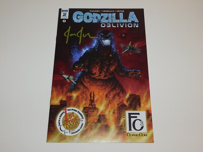 IDW Godzilla Oblivion #2 FC3 Con Exclusive JOE JUSKO SIGNED - LTD 1100 NM 2016-image