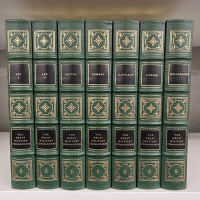 Easton Press The Great Military Commanders in 7 vols: Caesar Lee Napoleon Rommel-image
