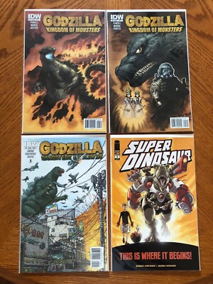 Godzilla Kingdom of Monsters #4 #5 Gangsters & Goliaths #5 Super Dinosaur #1-image