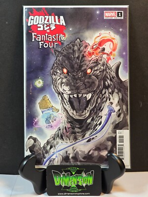 GODZILLA VS. FANTASTIC FOUR #1 MARVEL 2025 NM 1ST PRINT PEACH MOMOKO VARIANT-image