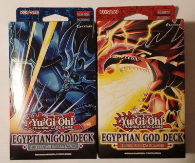 Yu-Gi-Oh! TCG - Egyptian God Decks - Obelisk & Slifer, 1st Edition, Unopened-image
