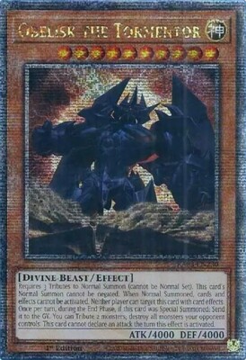 Obelisk the Tormentor (RA03-EN230) - Quarter Century Secret Rare - 1st Edition-image