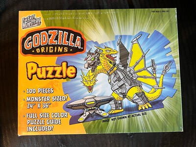 GODZILLA ORIGINS MECHA KING GHIDORAH 100 Piece Puzzle 24” X 36” Poster-image