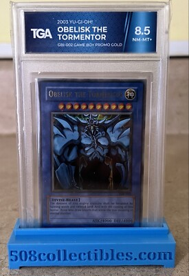 2003 Yu-Gi-Oh! Promo Game Boy Gold Rare Obelisk the Tormentor GBI-002 TGA 8.5-image