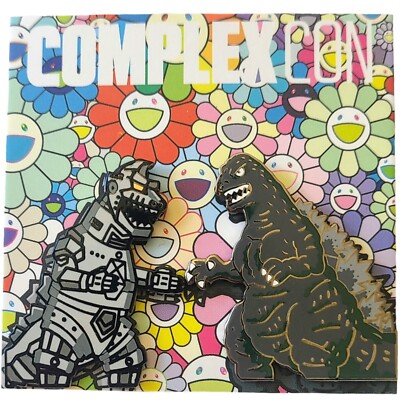 ⚡RARE⚡ PINTRILL Takashi Murakami GODZILLA vs MECHAGODZILLA Pin Set *BRAND NEW*-image
