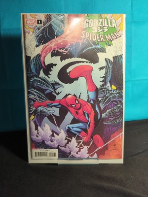 Godzilla vs. Spider-Man 1H Stock Image Marvel Comics -image