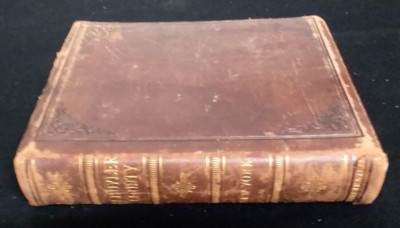 ANTIQUE vtg 1903 SCHUYLER COUNTY NEW YORK HISTORY BOOK LEATHER BOUND ILLUSTRATED-image